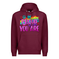 Burgundy Be Proud Of Who You Are Premium Hoodie - BundleAndBundleShop