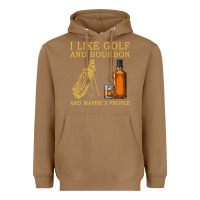 Toasted Coconut I Like Bourbon and Golf and Maybe 3 People Whiskey Heavyweight Hoodie - tuanDangUi