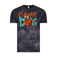 Cloud Black Game day leopard basketball Vintage Tee - NancyCooperArtShop