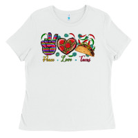 Peace Love Tacos Ladies Tee | Teevron