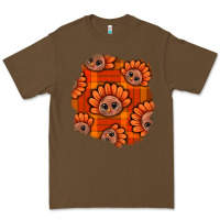 Cacao Thanksgiving Turkey With Tartan Patch Premium Tee - BundleAndBundleShop