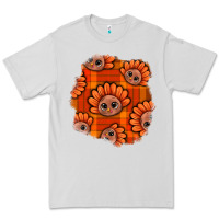 Dove Grey Thanksgiving Turkey With Tartan Patch Premium Tee - BundleAndBundleShop