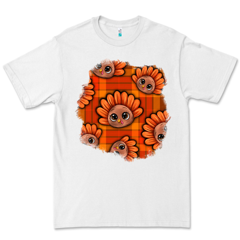 Thanksgiving Turkey With Tartan Patch Premium Tee by BundleAndBundleShop | Teevron