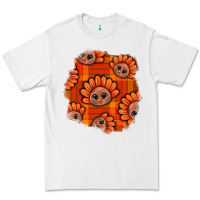 White Thanksgiving Turkey With Tartan Patch Premium Tee - BundleAndBundleShop
