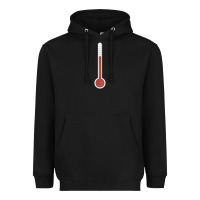 Black thermometer halloween costume temperature gauge t Heavyweight Hoodie - tuanDangUi