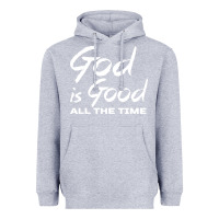 Heather Grey God Is Good All The Time Christian Worship Heavyweight Hoodie - tuanDangUi