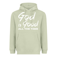 Matcha God Is Good All The Time Christian Worship Heavyweight Hoodie - tuanDangUi