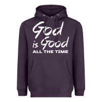 Plum God Is Good All The Time Christian Worship Heavyweight Hoodie - tuanDangUi