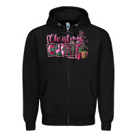 Black all i want for christmas is cure Zipper Hoodie - FaDigitalArtStudio