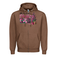 Chestnut all i want for christmas is cure Zipper Hoodie - FaDigitalArtStudio