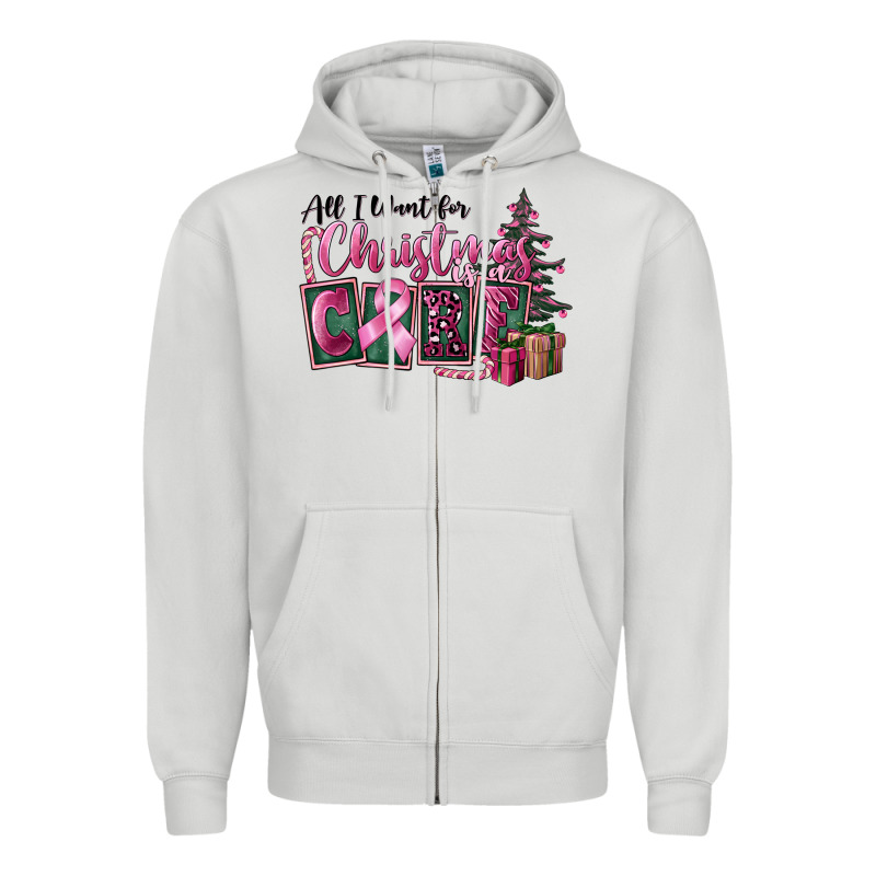 All I Want For Christmas Is Cure Zipper Hoodie by FaDigitalArtStudio | Teevron