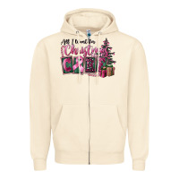 Sandshell all i want for christmas is cure Zipper Hoodie - FaDigitalArtStudio