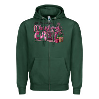 Sports Green all i want for christmas is cure Zipper Hoodie - FaDigitalArtStudio
