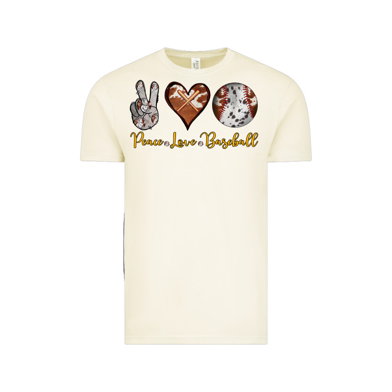 Peace Love Baseball Vintage Tee by RanaPortraitStore | Teevron