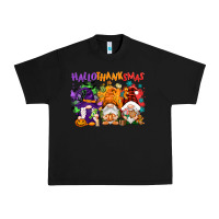 Black Hallothanksmas gnomes Urban Heavy Tee - NancyCooperArtShop