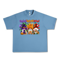 Pebble Blue Hallothanksmas gnomes Urban Heavy Tee - NancyCooperArtShop