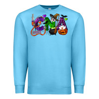 Ocean Blue halloween cna certified nursing assistant Premium Sweatshirt - LillyAllenDesigns