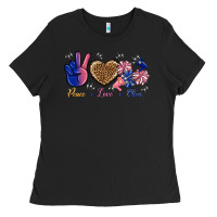 Peace Love Cheer Ladies Tee | Teevron