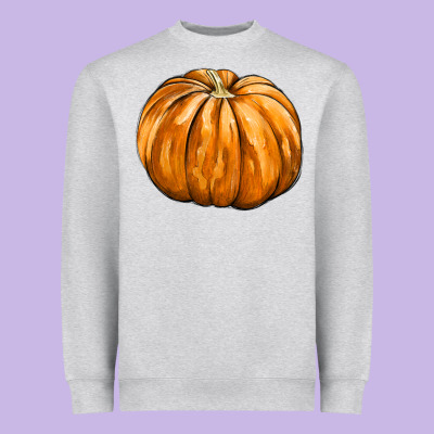 Pumpkin Heavyweight Sweatshirt Designed By Fadigitalartstudio