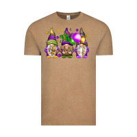 Vintage Coffee Mardi Gras gnomes Vintage Tee - NancyCooperArtShop