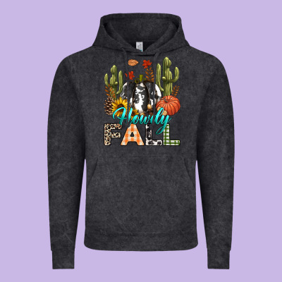 Howdy Fall Vintage Hoodie Designed By Texasbilliewilder