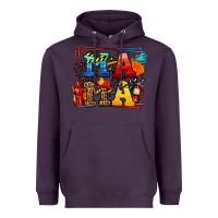 Plum leopard frame firefighter mama Mother's Day Heavyweight Hoodie - LillyAllenDesigns