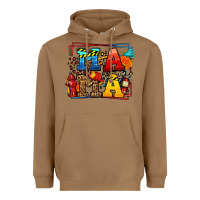 Toasted Coconut leopard frame firefighter mama Mother's Day Heavyweight Hoodie - LillyAllenDesigns