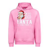 Fuchsia Pink i'm so good santa came twice christmas pajama funn Urban Hoodie - tuanDangUi