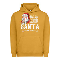 Pigment Peanut Butter i'm so good santa came twice christmas pajama funn Urban Hoodie - tuanDangUi