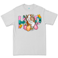 Dove Grey Hop Bunny Easter Premium Tee - BundleAndBundleShop
