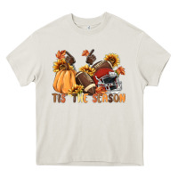Cream tis' the season Heavy Core Tee - MaliasSmallBusiness