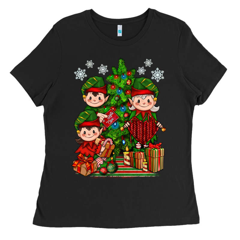 Mimi Elf, Mama Elf, Child Elf Christmas Ladies Tee by BundleAndBundleShop | Teevron