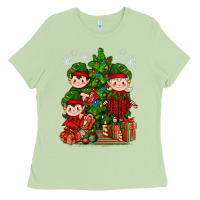 Matcha Mimi Elf, Mama Elf, Child Elf Christmas Ladies Tee - BundleAndBundleShop