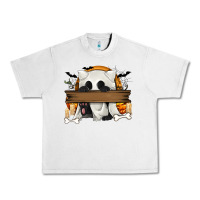 Lunar Rock Personalized Halloween Ghost Cat Urban Heavy Tee - texasbilliewilder