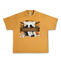 Peanut Butter Personalized Halloween Ghost Cat Urban Heavy Tee - texasbilliewilder