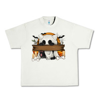 Pistachio Personalized Halloween Ghost Cat Urban Heavy Tee - texasbilliewilder