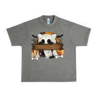 Tornado Personalized Halloween Ghost Cat Urban Heavy Tee - texasbilliewilder