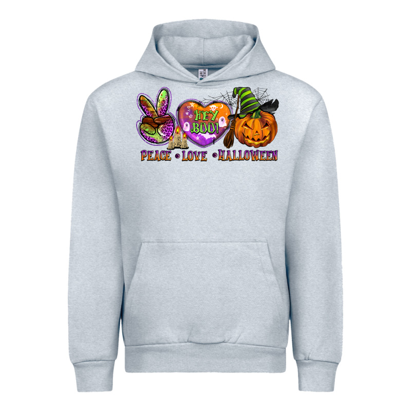 Peace Love Halloween Urban Hoodie by BarkalooDesign | Teevron