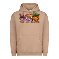 Pigment Burro peace love halloween Urban Hoodie - BarkalooDesign