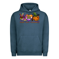 Pigment Midnight Navy peace love halloween Urban Hoodie - BarkalooDesign