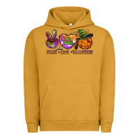 Pigment Peanut Butter peace love halloween Urban Hoodie - BarkalooDesign
