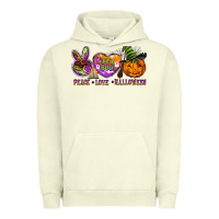 Pigment Pistachio peace love halloween Urban Hoodie - BarkalooDesign