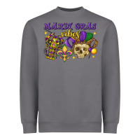 Storm Mardi Gras vibes skull Heavyweight Sweatshirt - FaDigitalArtStudio