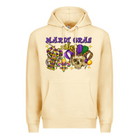 Pina Colada mardi gras vibes skull Premium Hoodie - FaDigitalArtStudio