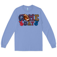 Colony Blue Game day red and blue Long Sleeve Tee - HowdyJamesFarm