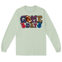 Matcha Game day red and blue Long Sleeve Tee - HowdyJamesFarm