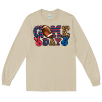 Mushroom Game day red and blue Long Sleeve Tee - HowdyJamesFarm