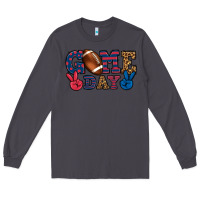 Smoke Game day red and blue Long Sleeve Tee - HowdyJamesFarm