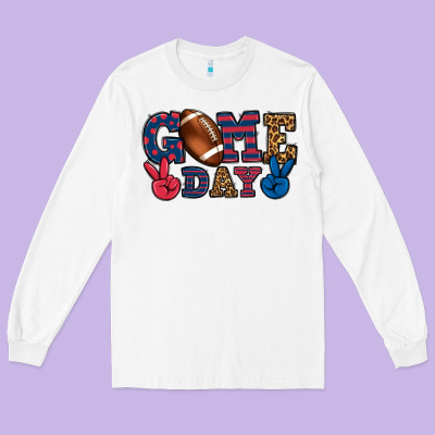 Game Day Red And Blue Long Sleeve Tee Designed By Howdyjamesfarm