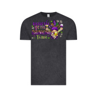 Vintage Black Mardi Gras Day Nurse Vintage Tee - NancyCooperArtShop